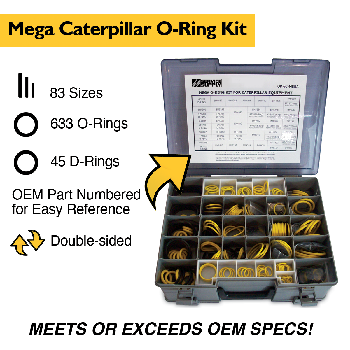 Mega O-Ring Kit for Caterpillar Equipment