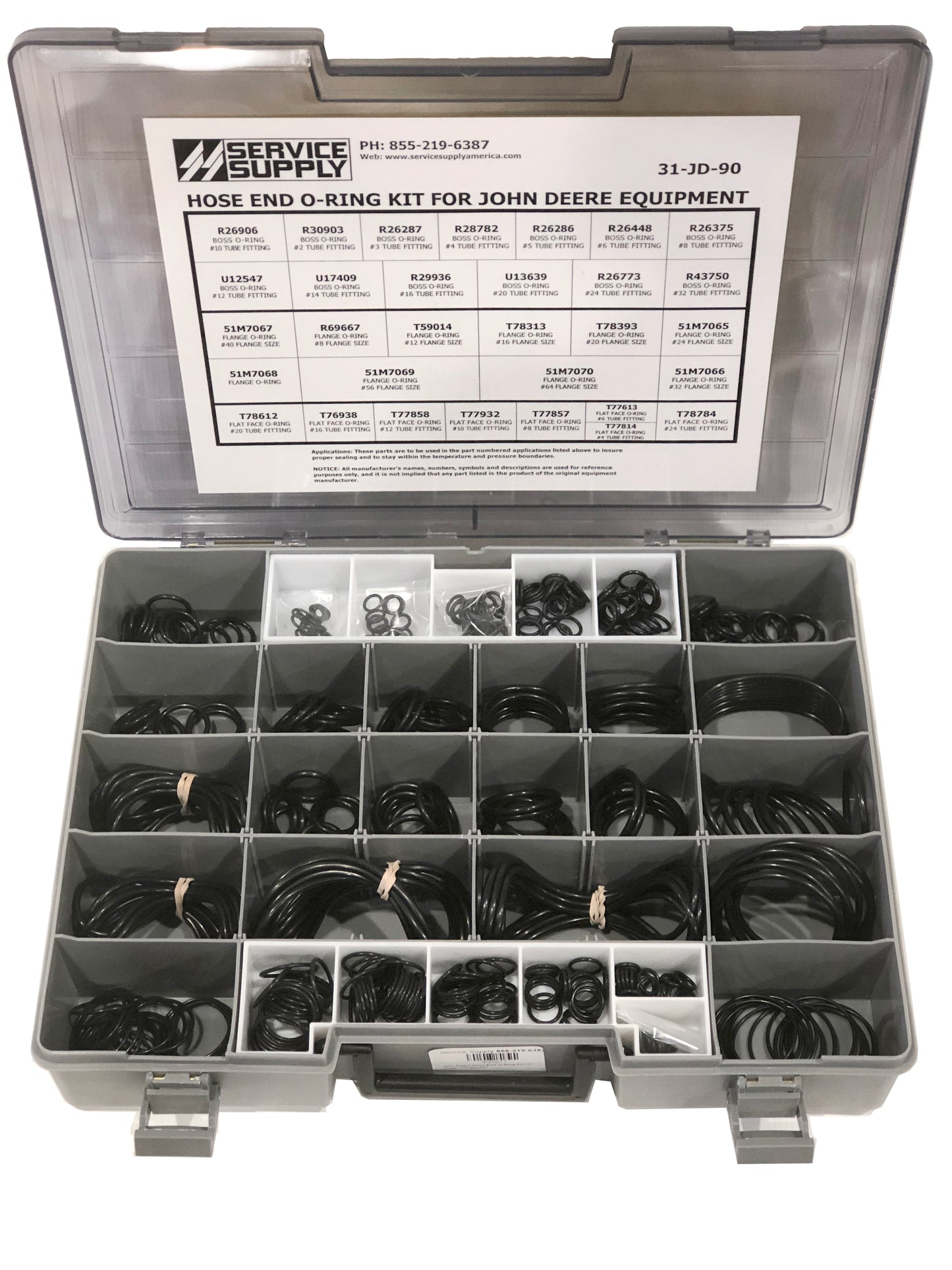 Hose End O-Ring Kit for John Deere Equipment