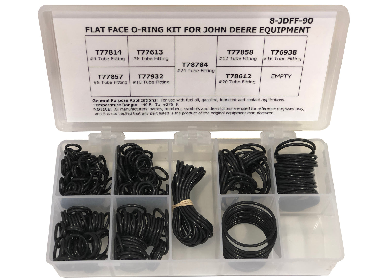 Flat Face O-Ring Kit for John Deere Equipment