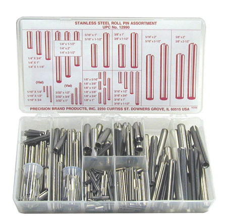 Stainless Steel Roll Pins, 300 Pc.