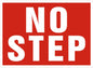 Warning Label: "No Step", 5 Pk