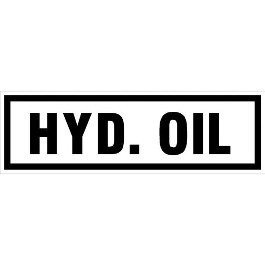 Maintenance Decal: "Hyd. Oil", 5 Pk