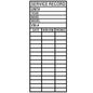 Maintenance Decal: "Service Record", 5 Pk