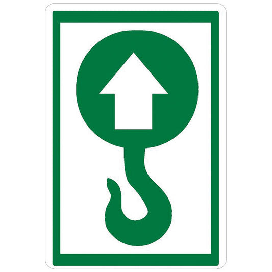 Maintenance Decal: "Hook with Up Arrow", 5 Pk