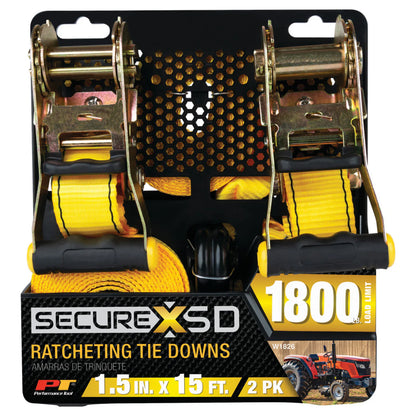 Super Duty Tie Down Straps, 1800 lb WLL