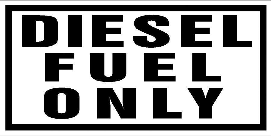 Maintenance Decal: "Diesel Fuel Only", 5 Pk