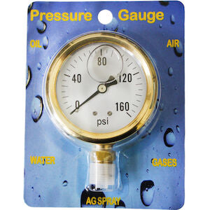 Liquid-Filled Pressure Gauge, Brass