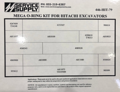 Mega O-Ring Kit for Hitachi
