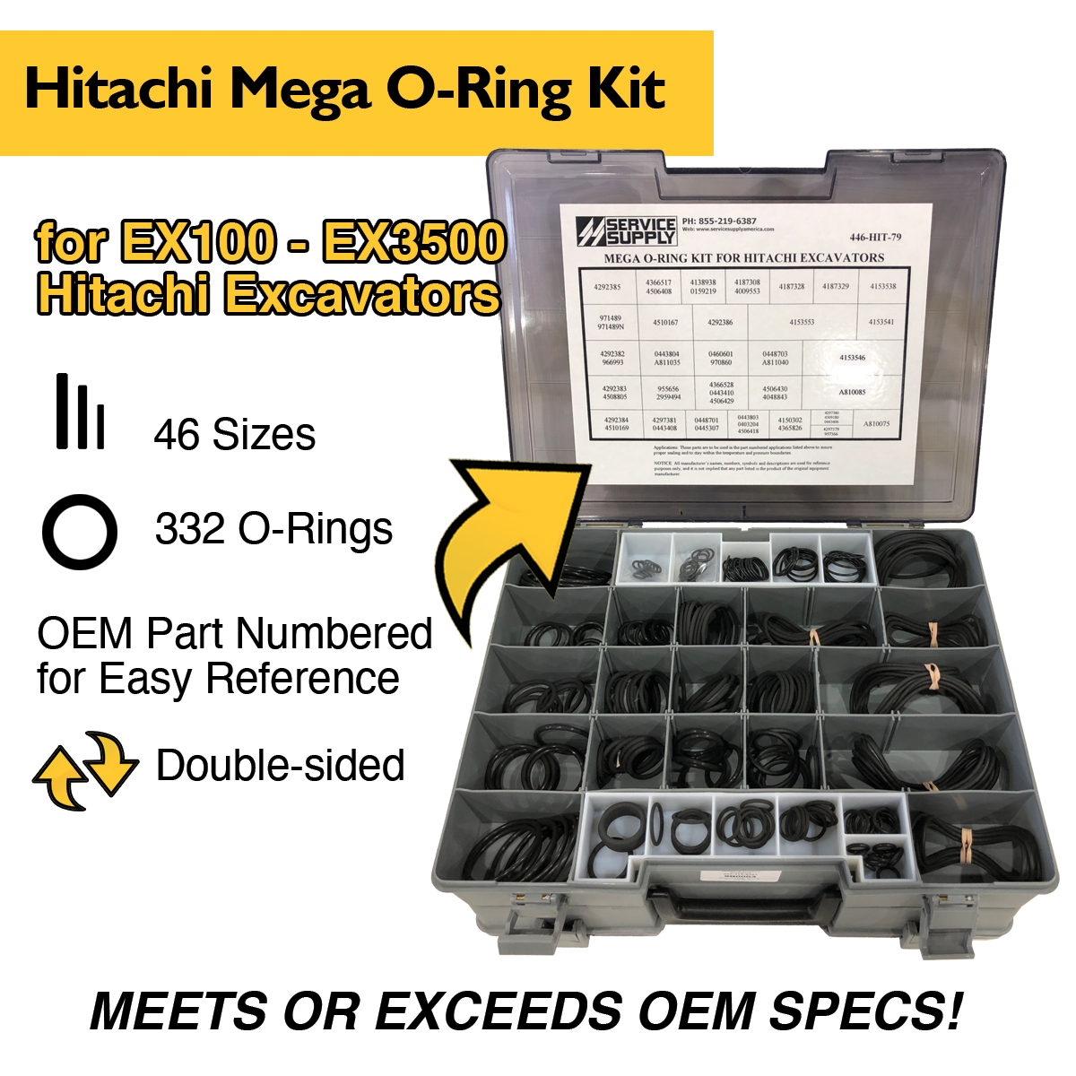 Mega O-Ring Kit for Hitachi