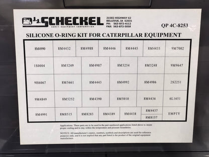 Silicone O-Ring Kit for Caterpillar Equipment