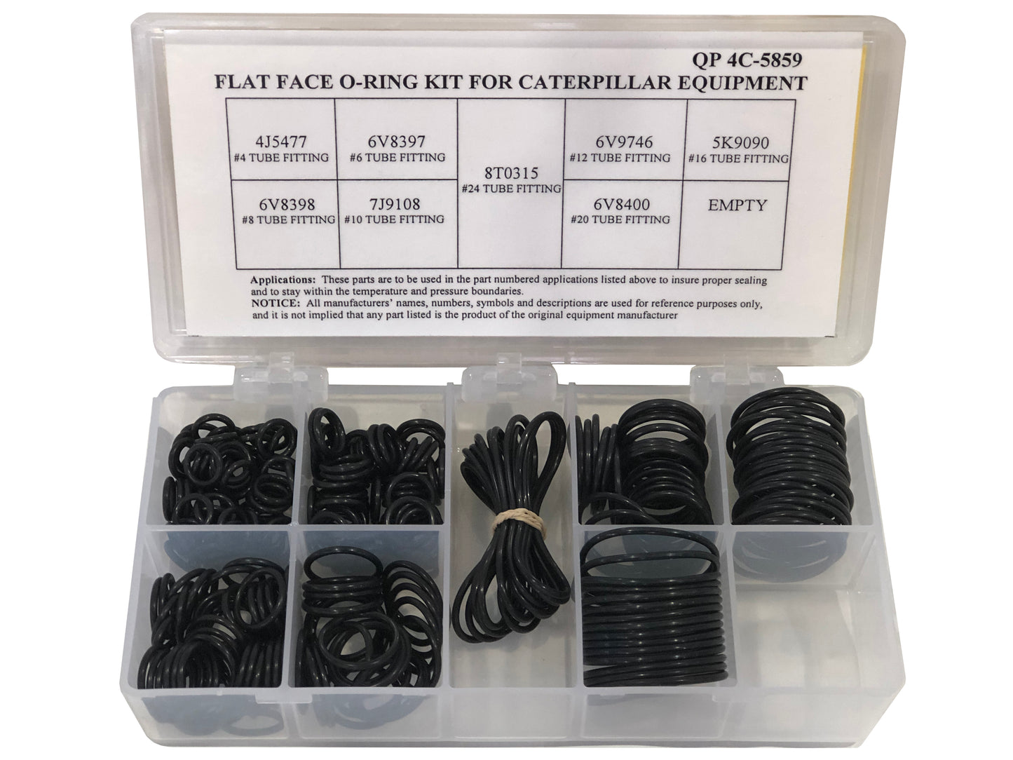 Flat Face O-Ring Kit for Caterpillar