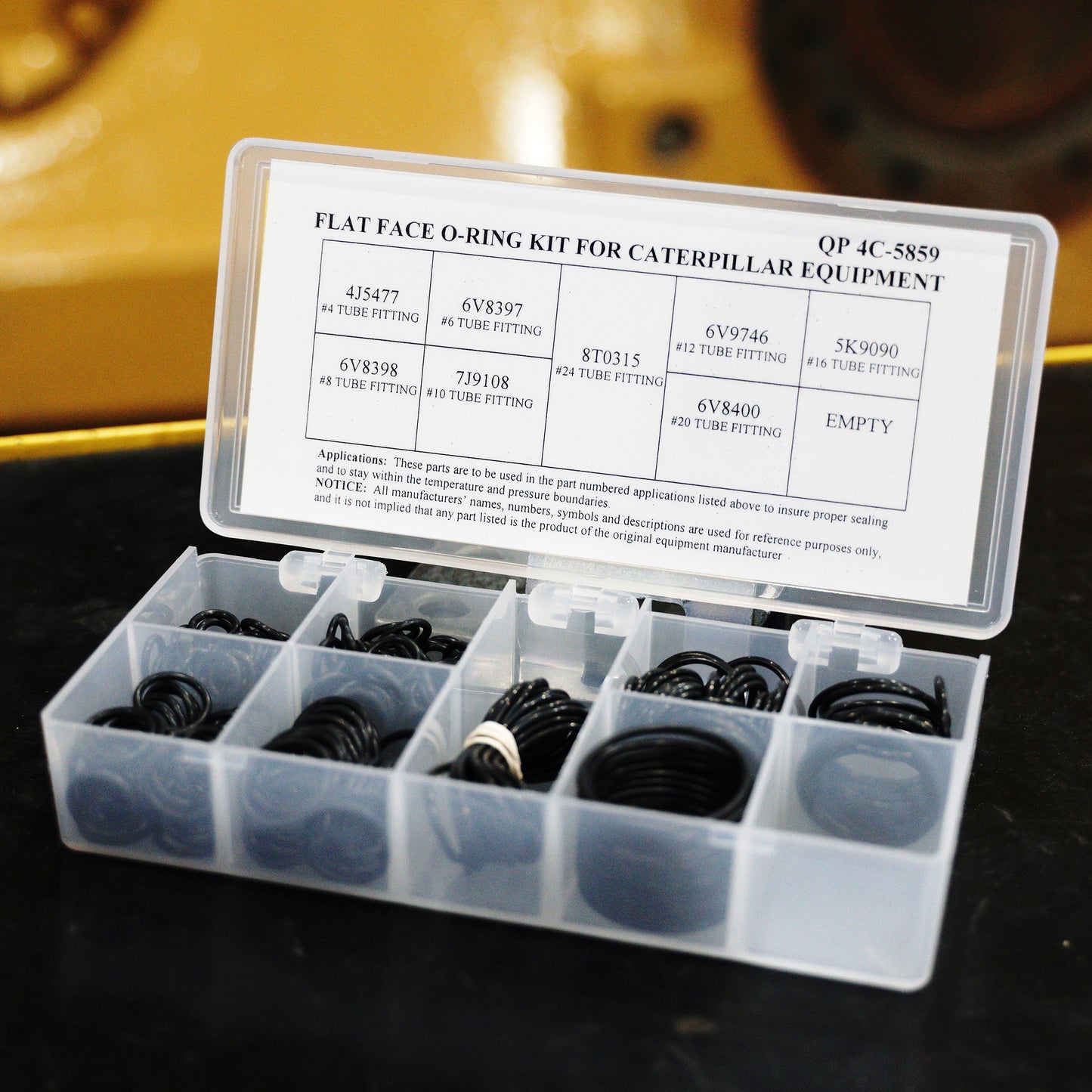 Flat Face O-Ring Kit for Caterpillar
