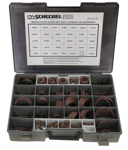 Brown Viton O-Ring Kit for Caterpillar Equipment