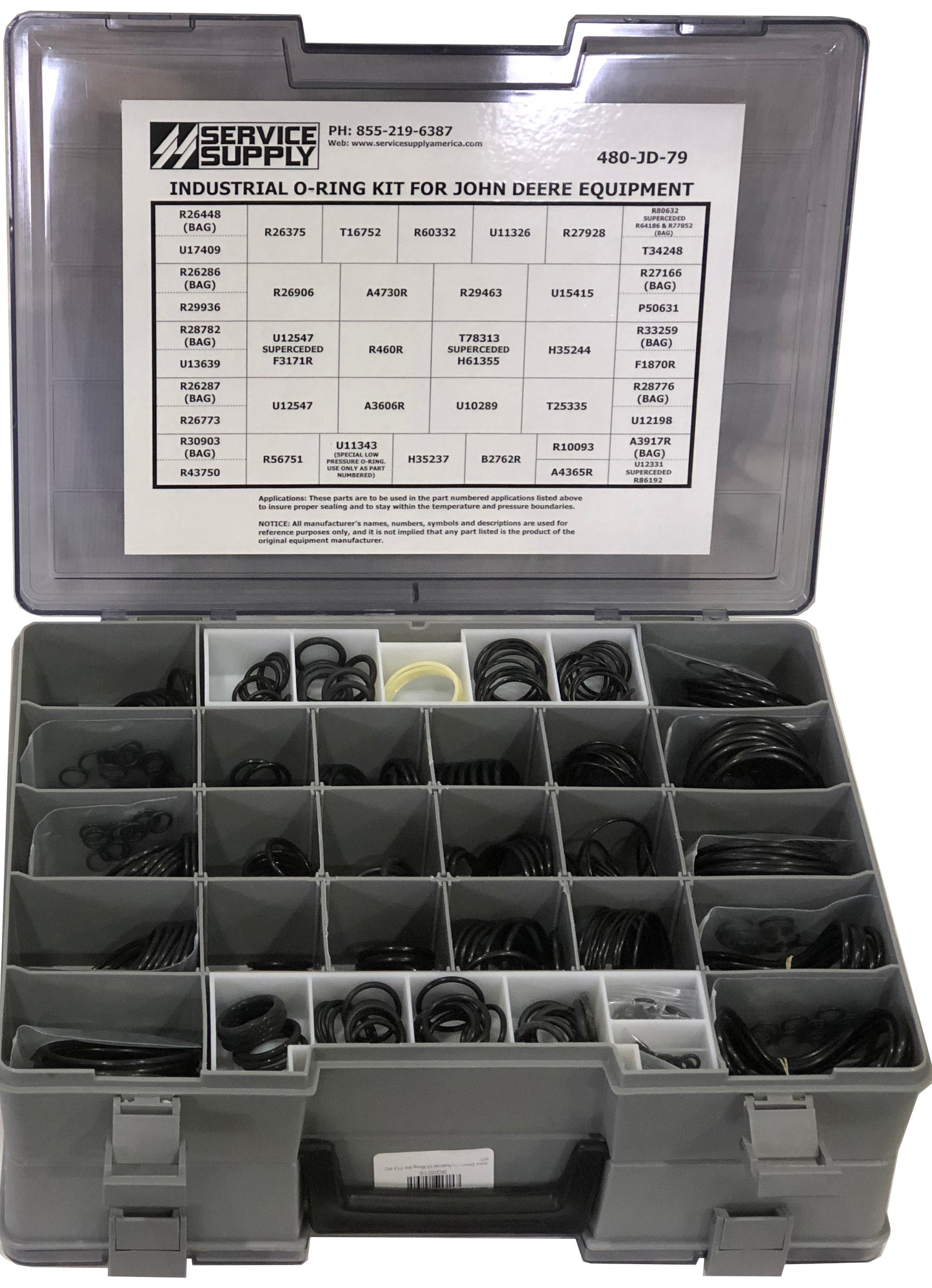 Master Hose End O-Ring Kit for John Deere Equipment