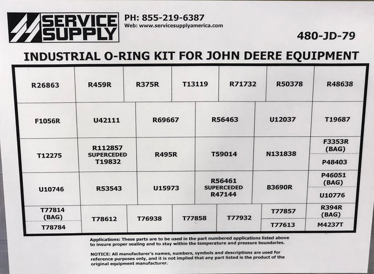 Master Hose End O-Ring Kit for John Deere Equipment