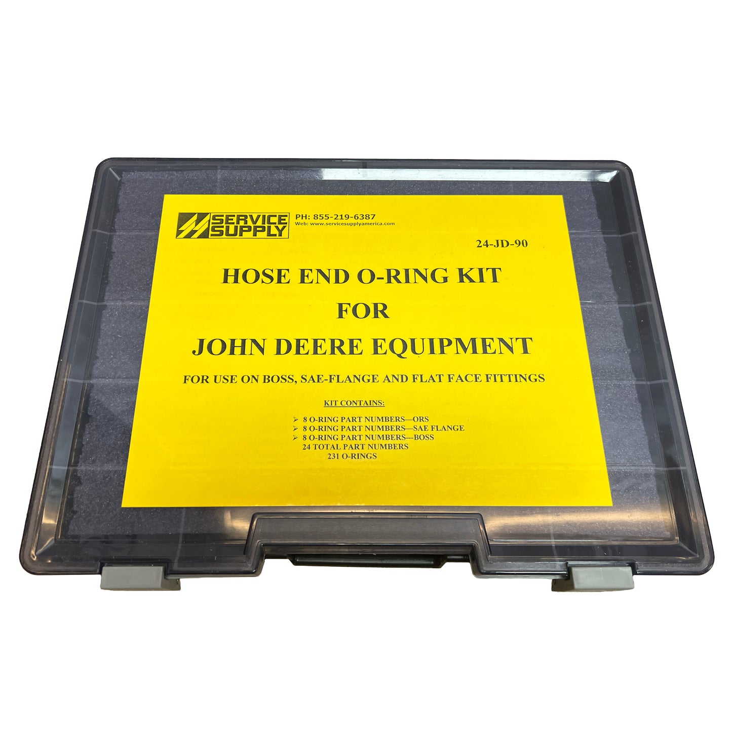 Hose End O-Ring Kit for John Deere Equipment, 231 Pc