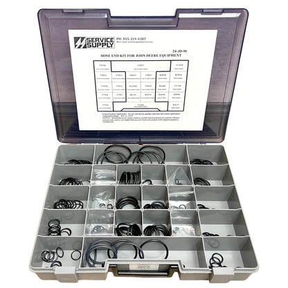 Hose End O-Ring Kit for John Deere Equipment, 231 Pc