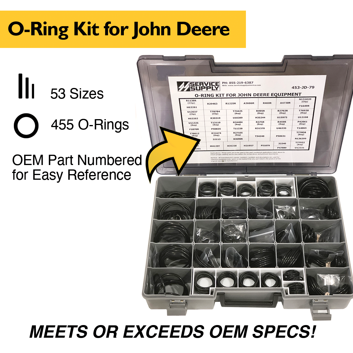 O-Ring Kit for John Deere Equipment