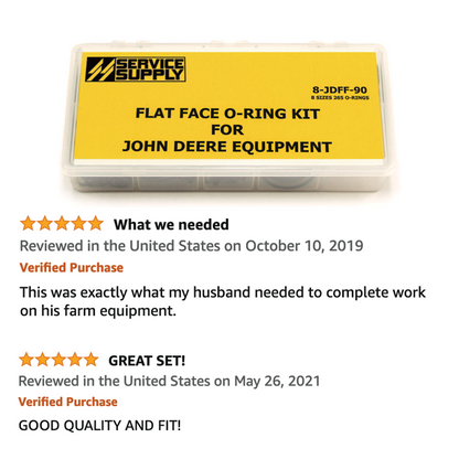 Flat Face O-Ring Kit for John Deere Equipment
