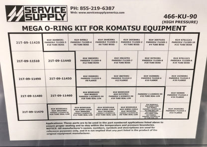 Mega O-Ring Kit for Komatsu
