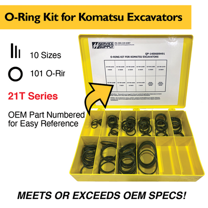 O-Ring Kit for Komatsu Excavators, 21T Series