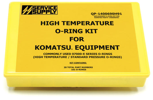 High Temp. O-Ring Kit for Komatsu Equipment, 07000-E Series