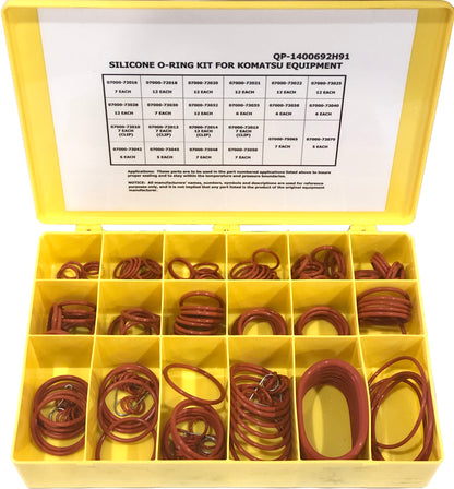 Silicone O-Ring Kit for Komatsu, 07000-7 Series