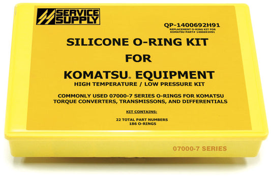 Silicone O-Ring Kit for Komatsu, 07000-7 Series