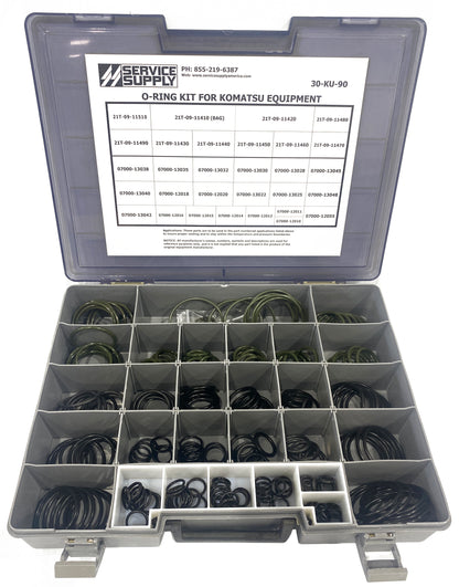 O-Ring Kit for Komatsu Equipment, 07000-1 & 21T Series