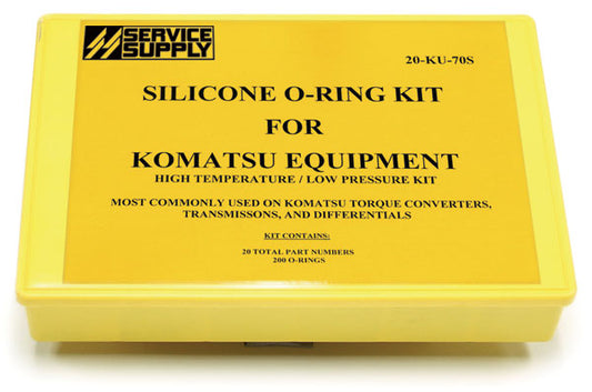 High-Temp Silicone O-Ring Kit for Komatsu, 07000-7 Series