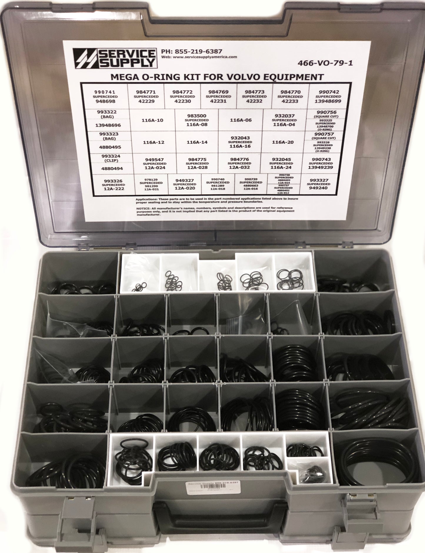 Mega O-Ring Kit for Volvo Equipment