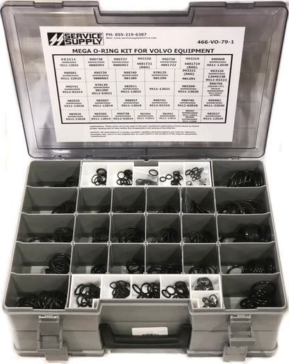 Mega O-Ring Kit for Volvo Equipment