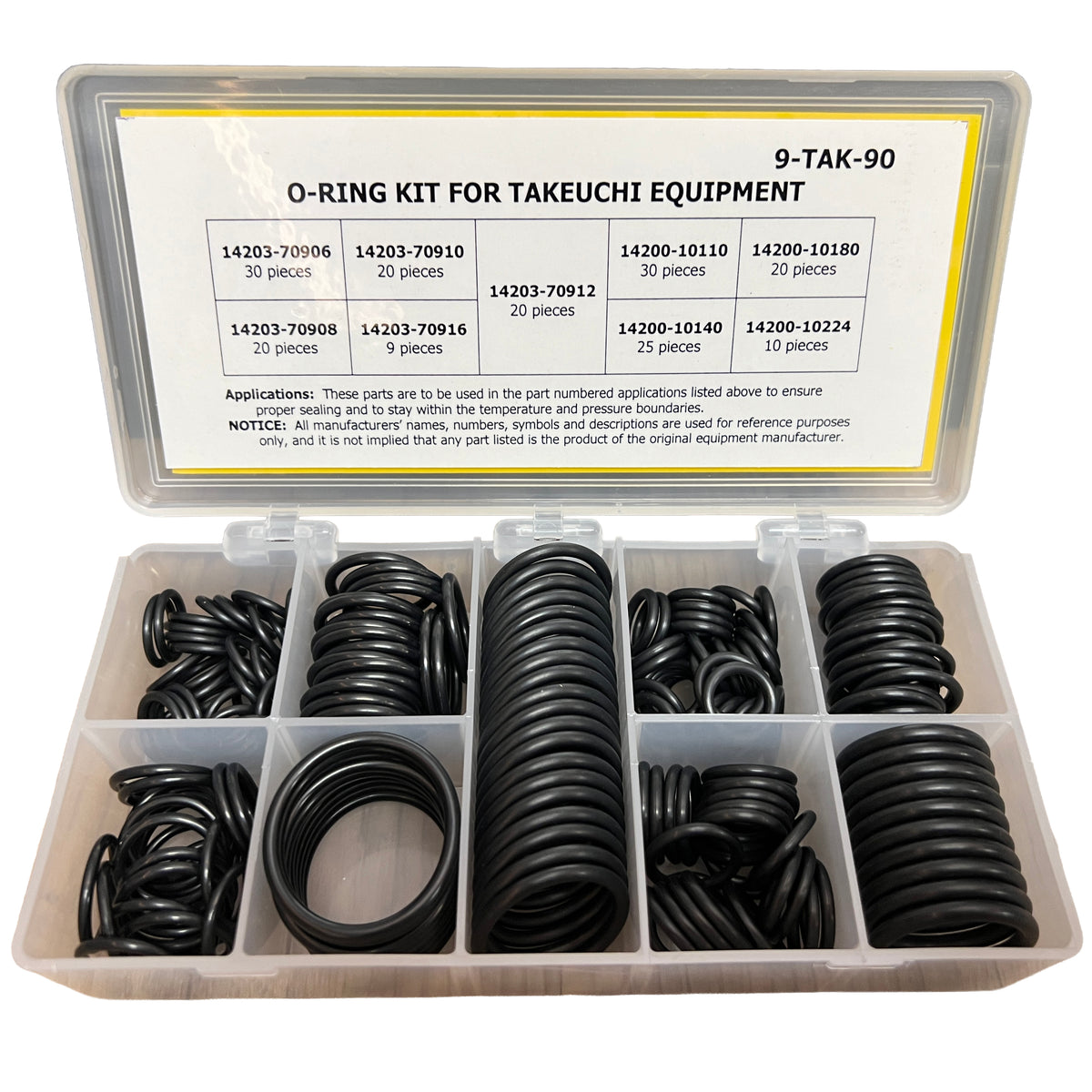 O-Ring Kit for Takeuchi Equipment