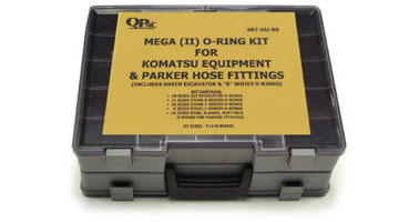 Mega (II) O-Ring Kit with O-Rings for Komatsu Equipment & Parker Hose Fittings