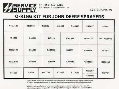 O-Ring Kit for John Deere Sprayers