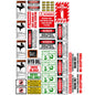 Backhoe Warning Label & Decal Set