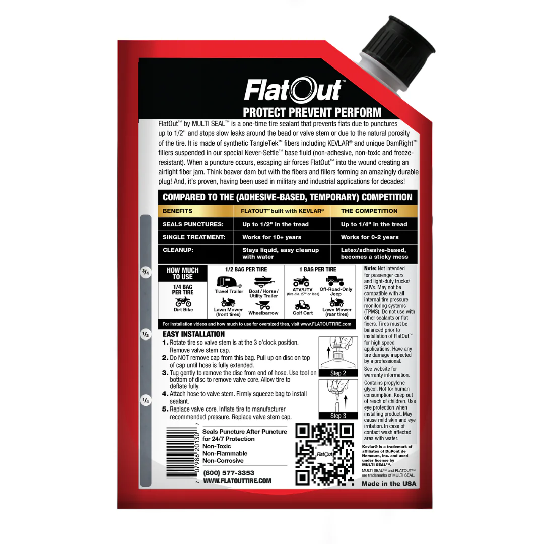 Multi Seal® FlatOut Tire Sealant with Kevlar®, Sportsman