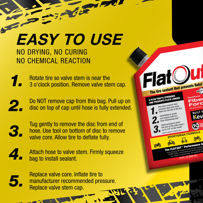 Multi Seal® FlatOut Tire Sealant with Kevlar®, Sportsman