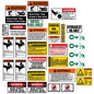 Grader Warning Label & Decal Set