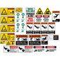 Roller Warning Label & Decal Set
