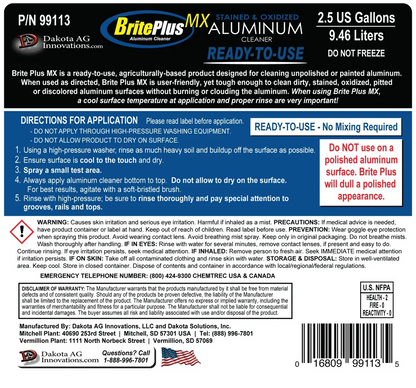 BritePlus MX and AlumiWash