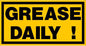 Maintenance Decal: "Grease Daily", 5 Pk