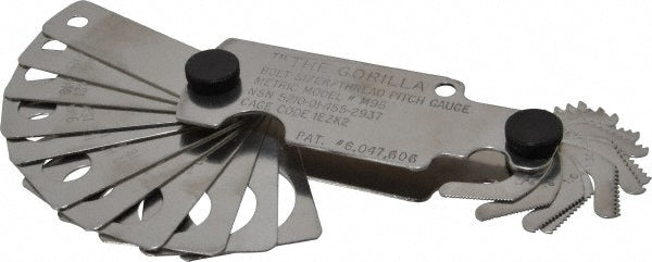 The Gorilla Bolt Sizer & Thread Pitch Gauge